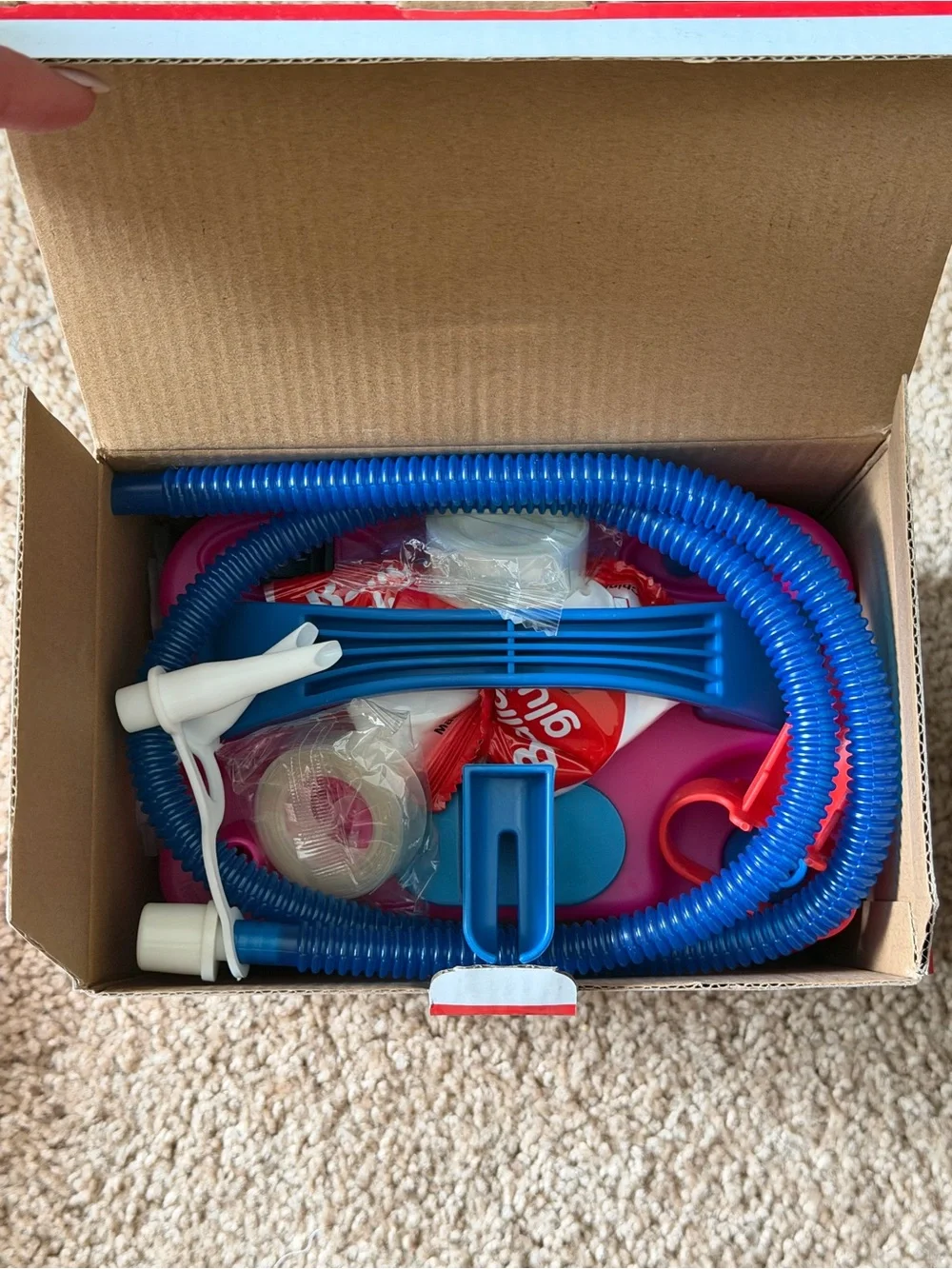 Portable Electric Air Balloon Pump with Dual Nozzle and Balloon Tie Tool
